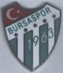 футбол.клуб Бурсаспор (Туреч.)2 ЕМАЛЬ /Bursa SK,Turkey football enamel pin badge