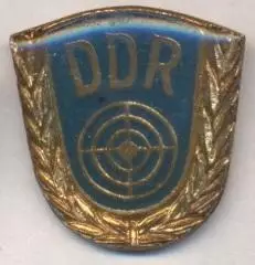 НДР-Німеччина, стрільба, федерація, важмет/GDR-Germany shooting federation badge
