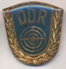 НДР-Німеччина, стрільба, федерація, важмет/GDR-Germany shooting federation badge