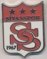 футбол.клуб Сівасспор (Туреч.)1 ЕМАЛЬ /Sivas SK,Turkey football enamel pin badge