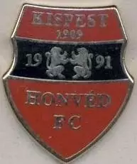 футбол.клуб Гонвед (Угорщина ЕМАЛЬ випуклий1/Kispest Honved,Hungary football pin