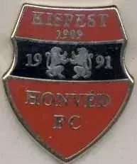 футбол.клуб Гонвед (Угорщина ЕМАЛЬ випуклий1/Kispest Honved,Hungary football pin