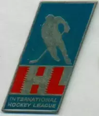 хокей, ліга ІХЛ (Канада-США) важмет / IHL=International Hockey League pin badge