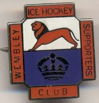 хокей.клуб Вемблі Лайонс (Англія ЕМАЛЬ/HC Wembley Lions,England ice hockey badge