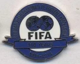 ФІФА,конфедерація футболу,ювілей 110,ЕМАЛЬ/FIFA football confederation pin badge
