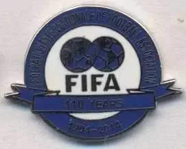 ФІФА,конфедерація футболу,ювілей 110,ЕМАЛЬ/FIFA football confederation pin badge