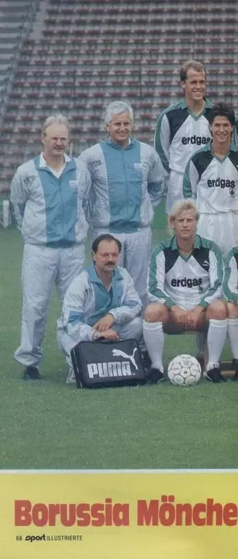 постер А3 футбол Боруссія Мьонх.(Німеччина) 1987 /Borussia Monch.,Germany poster