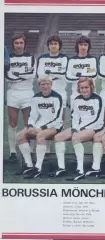 постер А3 футбол Боруссія Мьонх.(Німеччина) 1977 /Borussia Monch.,Germany poster