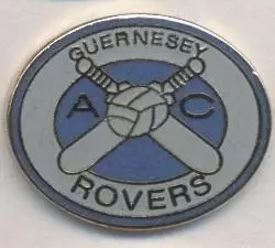 футбол.клуб Гернсі Роверс (Англія) ЕМАЛЬ / Guernsey Rovers, England football pin