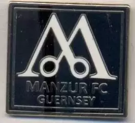 футбол.клуб Манзер (Англія) ЕМАЛЬ /Manzur FC,Guernsey-England football pin badge