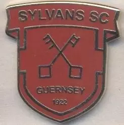 футбол.клуб Силванс (Англія ЕМАЛЬ/Sylvans FC,Guernsey-England football pin badge