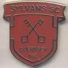 футбол.клуб Силванс (Англія ЕМАЛЬ/Sylvans FC,Guernsey-England football pin badge