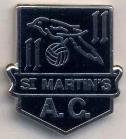 футбол.клуб Сент-Мартін'с(Англія ЕМАЛЬ/St.Martin's,Guernsey-England football pin