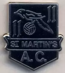 футбол.клуб Сент-Мартін'с(Англія ЕМАЛЬ/St.Martin's,Guernsey-England football pin