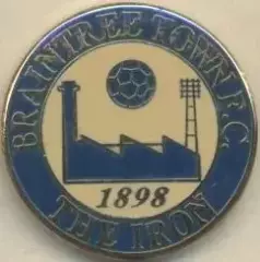 футбол.клуб Брейнтрі (Англія) ЕМАЛЬ/Braintree Town FC,England football pin badge