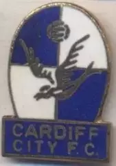 футбол.клуб Кардіфф Сіті (Уельс->Англ1 ЕМАЛЬ/Cardiff City,England football badge