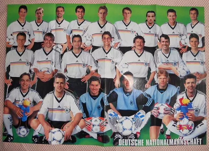 постер А1 футбол зб.Німеччина 1996 champion/баскет. Ш.О'Ніл+К.Мелоун НБА poster