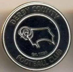 футбол.клуб Дербі Каунті (Англія)1 ЕМАЛЬ /Derby County FC,England football badge