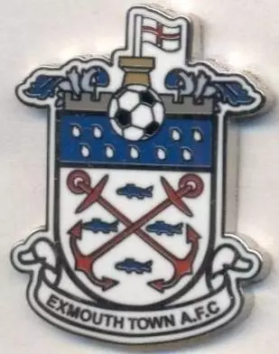 футбол.клуб Ексмут (Англія) ЕМАЛЬ більший /Exmouth Town AFC,England football pin