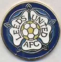 футбол.клуб Лідс (Англія) ЕМАЛЬ/Leeds United,England football replica2 pin badge