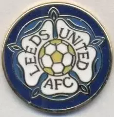 футбол.клуб Лідс (Англія) ЕМАЛЬ/Leeds United,England football replica2 pin badge