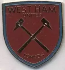 футбол.клуб Вест Хем (Англія)3 ЕМАЛЬ / West Ham United FC, England football pin
