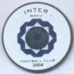футбол.клуб Інтер Баку (Азербайджан)2 важмет /Inter Baku,Azerbaijan football pin