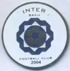 футбол.клуб Інтер Баку (Азербайджан)2 важмет /Inter Baku,Azerbaijan football pin