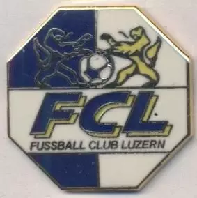 футбол.клуб Люцерн (Швейцарія)2 ЕМАЛЬ / FC Luzern,Switzerland football pin badge