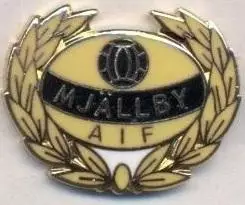 футбол.клуб М'єльбю (Швеція)1 ЕМАЛЬ/Mjallby AIF,Sweden football enamel pin badge