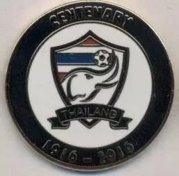 Таїланд, федерація футболу,ювілей 100,№1a ЕМАЛЬ/Thailand football federation pin