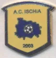 футбольний клуб Іскія (Італія) ЕМАЛЬ / AС Ischia,Italy football enamel pin badge