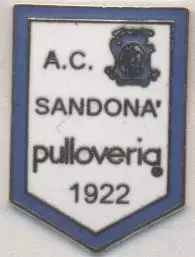 футбол.клуб Сандона (Італія) офіц. ЕМАЛЬ / AC Sandona', Italy football pin badge