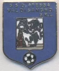 футбол.клуб Атесса (Італія) офіц. ЕМАЛЬ /Atessa Val di Sangro,Italy football pin