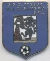 футбол.клуб Атесса (Італія) офіц. ЕМАЛЬ /Atessa Val di Sangro,Italy football pin