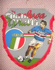 вимпел 29х25 футбол Джанлука Віаллі (Італія/Gianluca Vialli,Italy calcio pennant