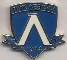 футбол.клуб Левскі Софія (Болгарія)1 ЕМАЛЬ / Levski Sofia, Bulgaria football pin