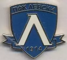 футбол.клуб Левскі Софія (Болгарія)1 ЕМАЛЬ / Levski Sofia, Bulgaria football pin