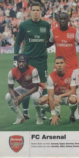 постер А4 футбол Арсенал (Англія) 2012/FC Arsenal London,England football poster