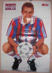 постер А1 футбол Маріо Баслер (Німеччина)1 /Mario Basler,Germany football poster