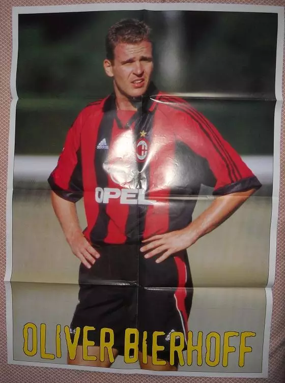 постер А1 футбол О.Бірхофф (Мілан+Німеччина) /O.Bierhoff,Germany football poster