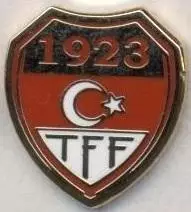 Туреччина,федерація футболу,№3 ЕМАЛЬ/Turkey football federation enamel pin badge