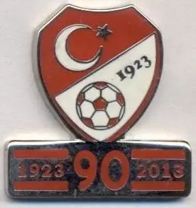 Туреччина,федерація футболу,ювілей 90,ЕМАЛЬ/Turkey football federation pin badge