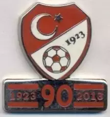 Туреччина,федерація футболу,ювілей 90,ЕМАЛЬ/Turkey football federation pin badge