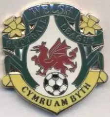 Уельс, футбол (федерація)3 Прем'єр-ліга,ЕМАЛЬ /Wales football Premier league pin