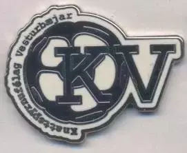 футбол.клуб КВ Рейк'явік Ісландія2 ЕМАЛЬ/KV Reykjavik,Iceland football pin badge