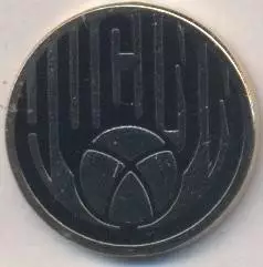 футбол.клуб Хюгін (Ісландія)1 ЕМАЛЬ/IF Huginn Seydisfjordur,Iceland football pin