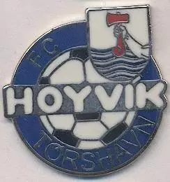 футбол.клуб Хойвуйк* (Фарери)1 ЕМАЛЬ / FC Hoyvik,Faroe football enamel pin badge