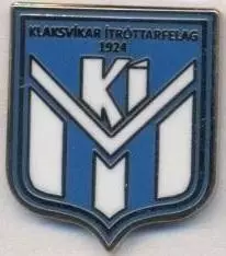 футбол.клуб Клаксвуйк*(Фарери2 ЕМАЛЬ/KI Klaksvik,Faroe football enamel pin badge