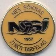 футбол.клуб Рунавуйк*(Фарери) ЕМАЛЬ /NSI Runavik,Faroe football enamel pin badge